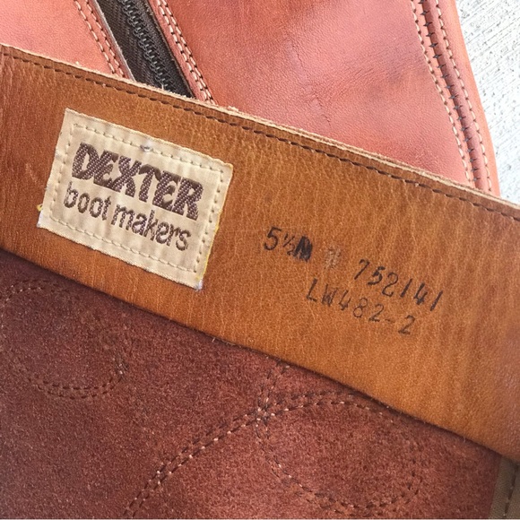 *SOLD*  DEXTER Authentic Vintage Retro 1970s Tall Zip Boots - 5.5 - Picture 9 of 9